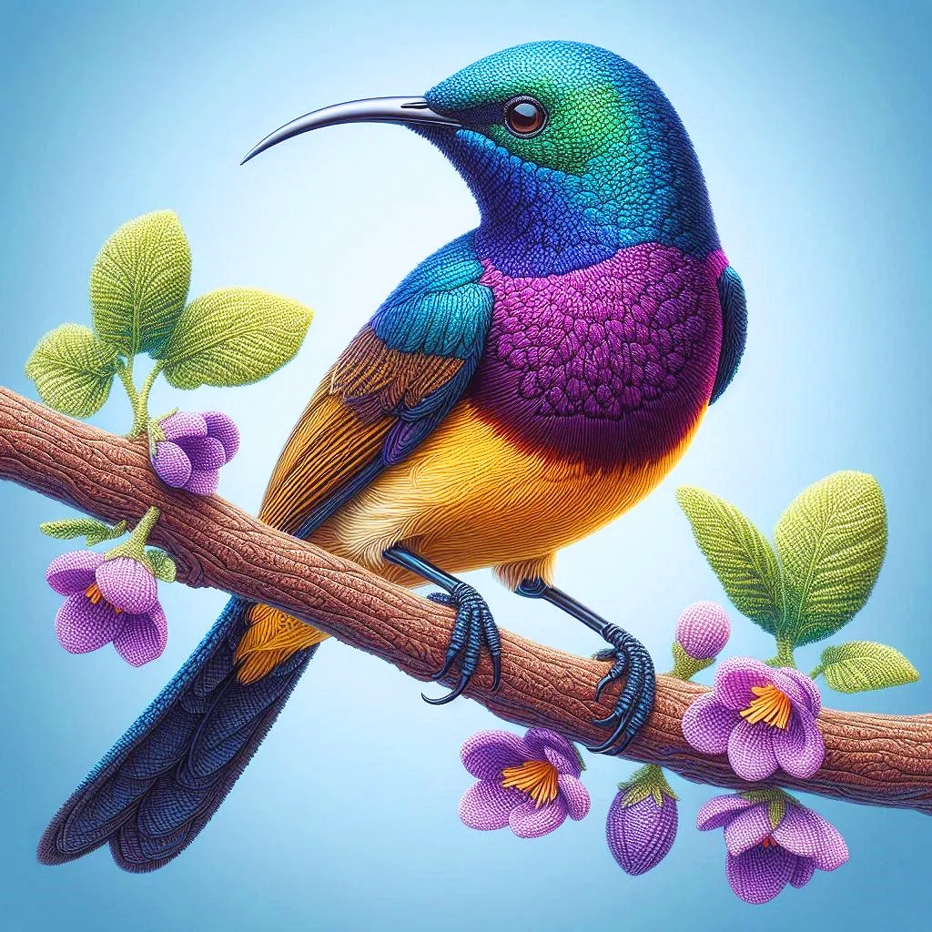 Purple-throated Sunbird