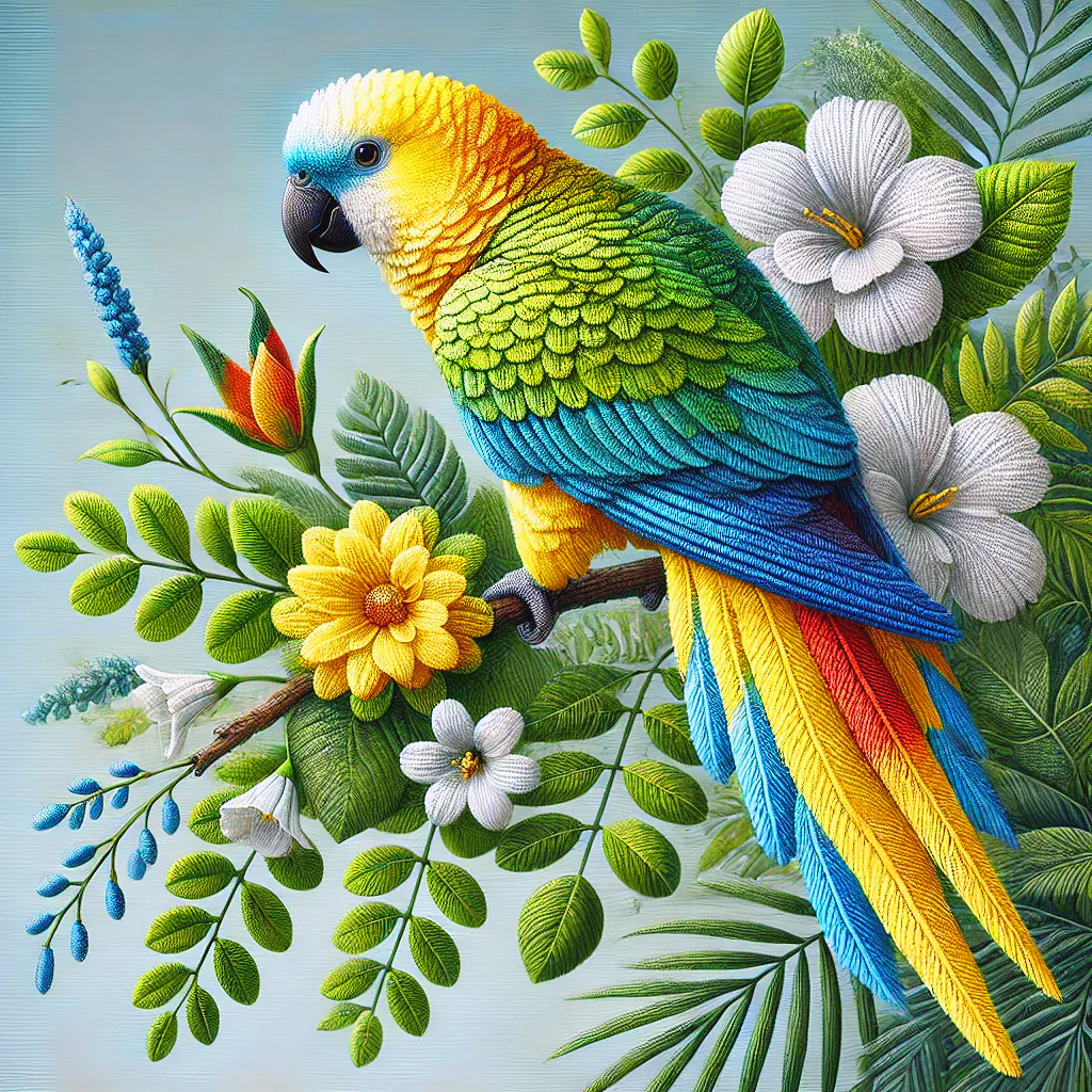 African Yellow-tailed Parrot