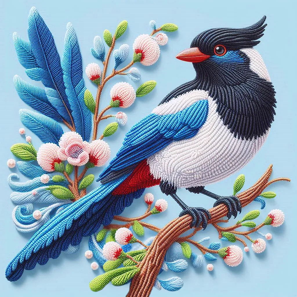 Red-billed Blue-and-white Magpie