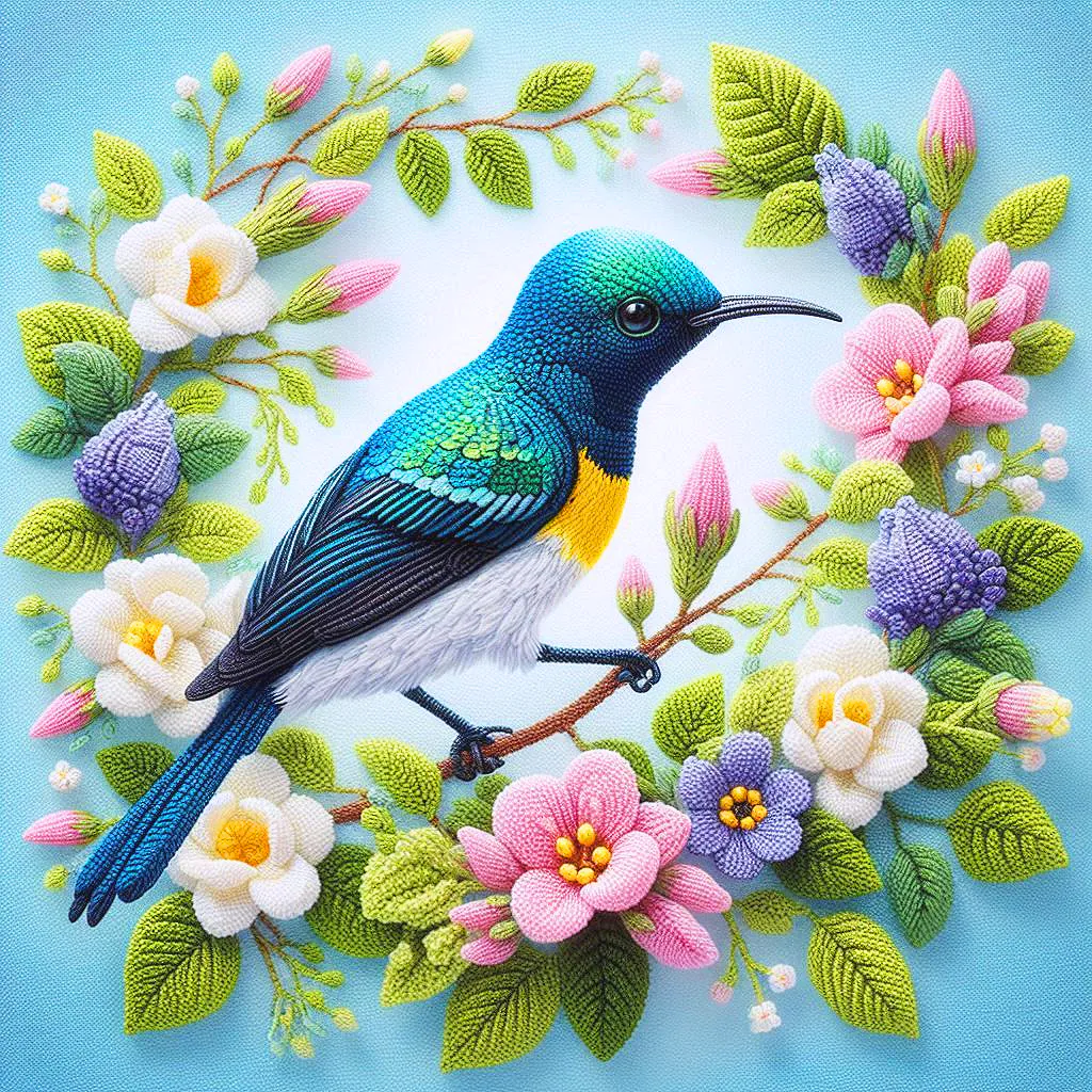 White-flanked Sunbird