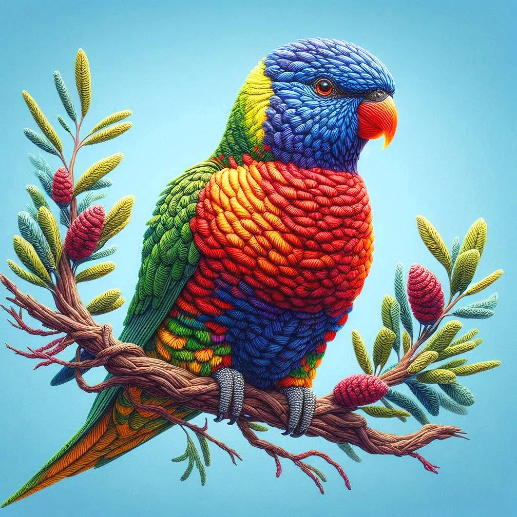 Red-chinned Lorikeet