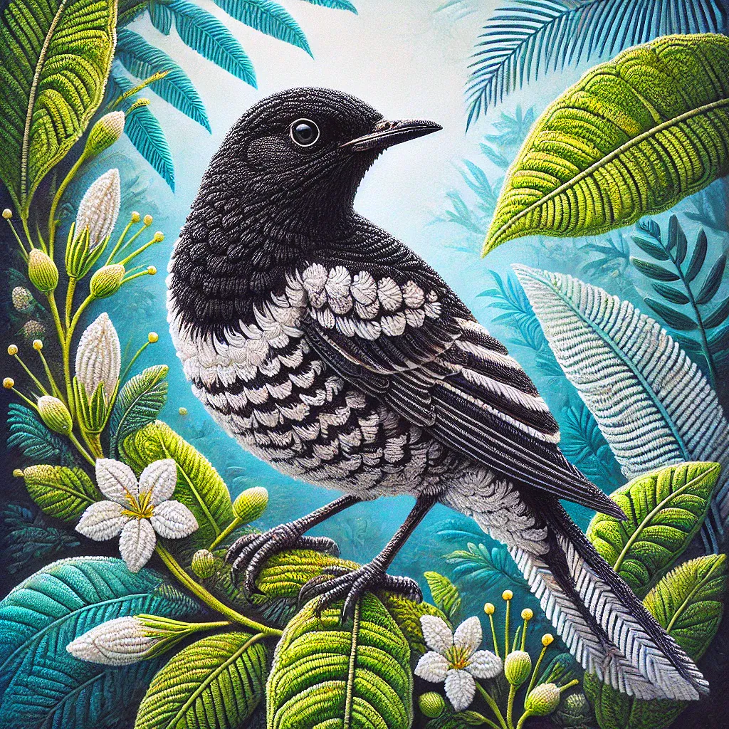 Black-and-White Pied Thrush