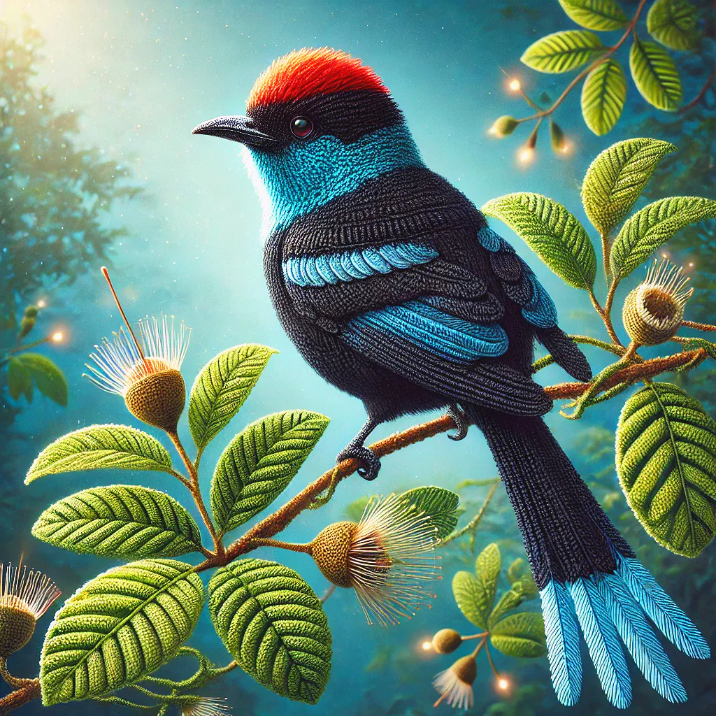 Lance-tailed Manakin