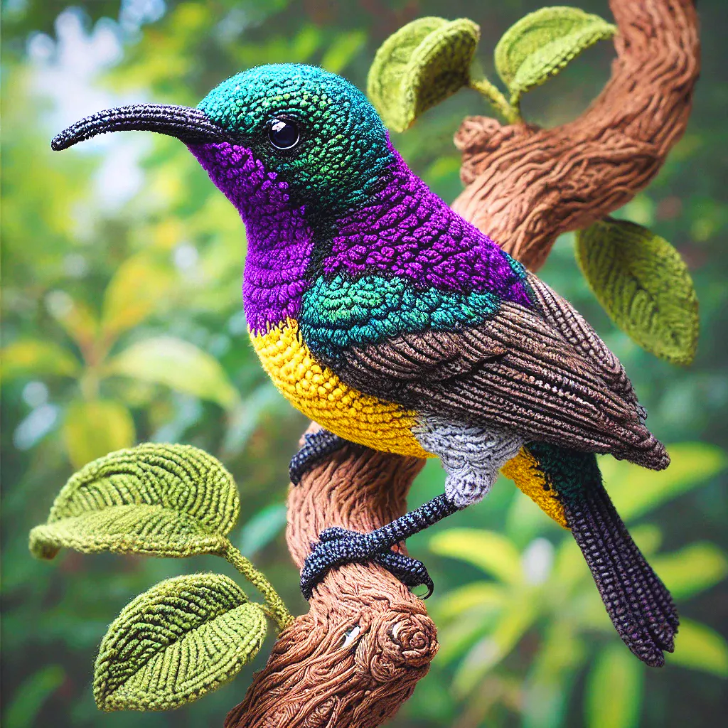 Purple-throated Sunbird