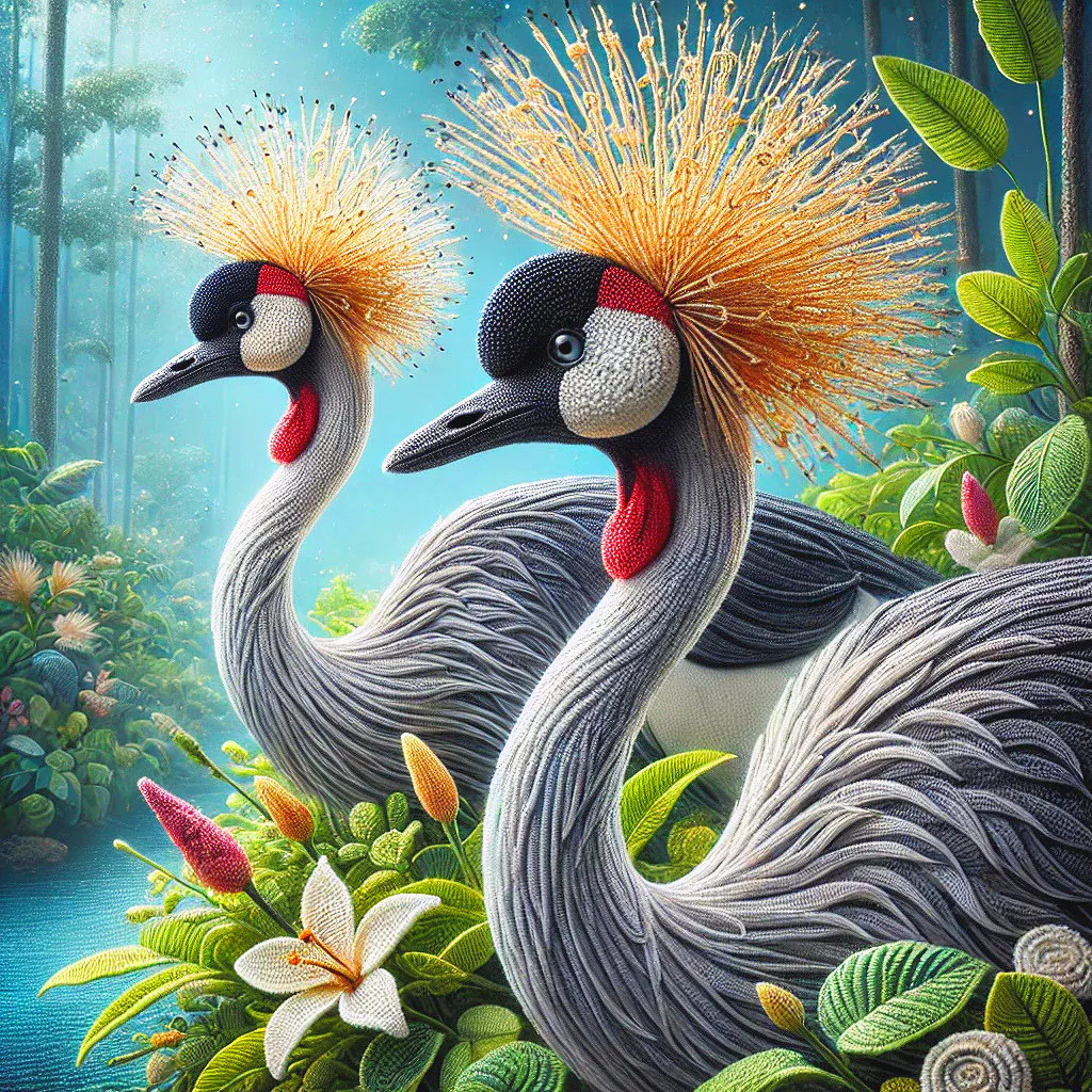 Grey-crowned Crane