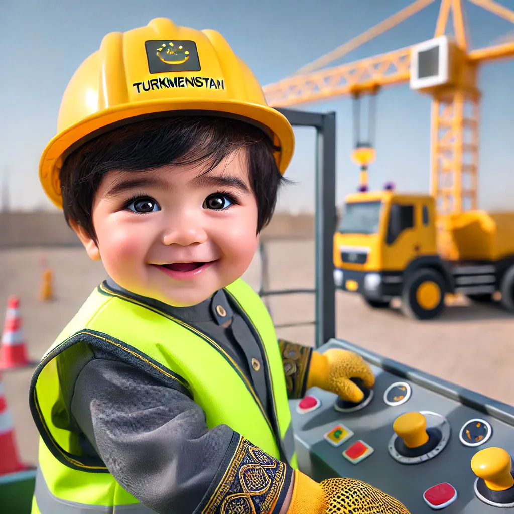 Turkmenistan, Crane Operator