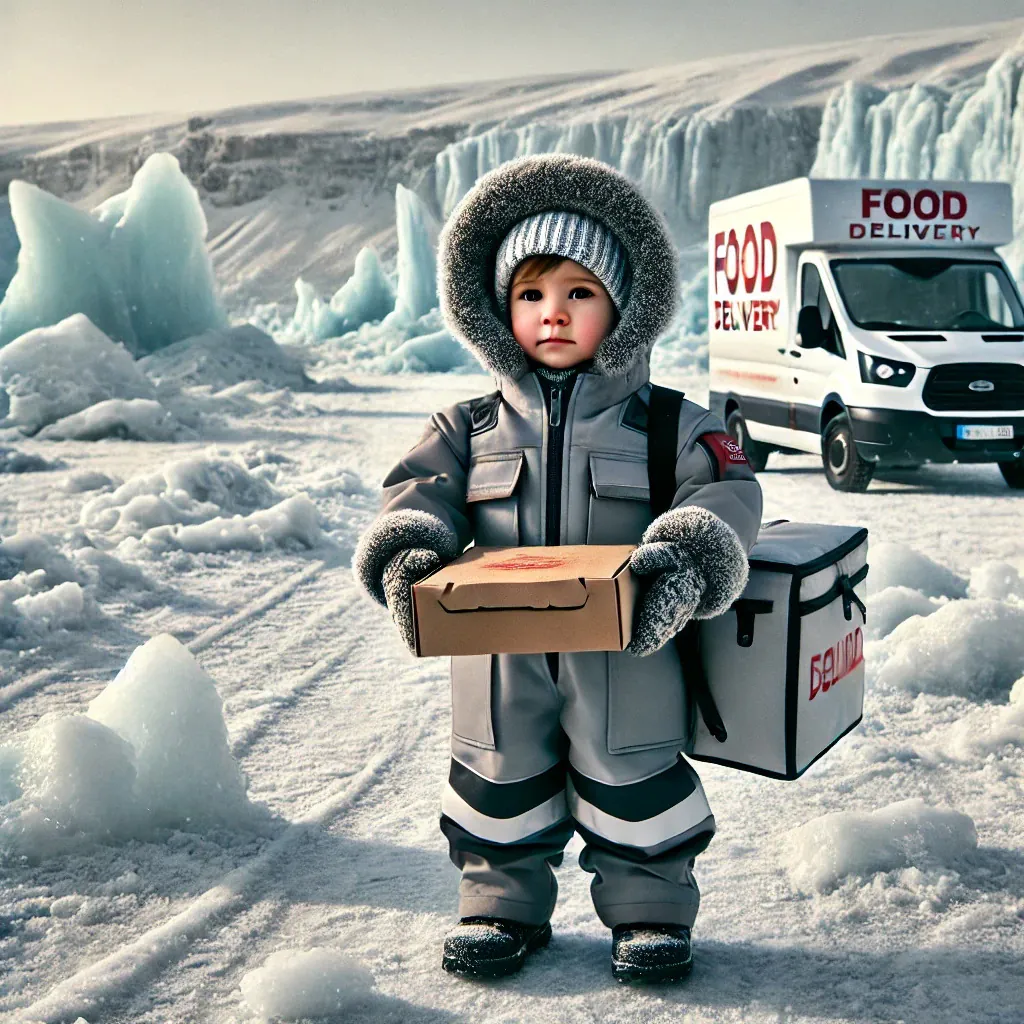 Iceland, Food Delivery Worker