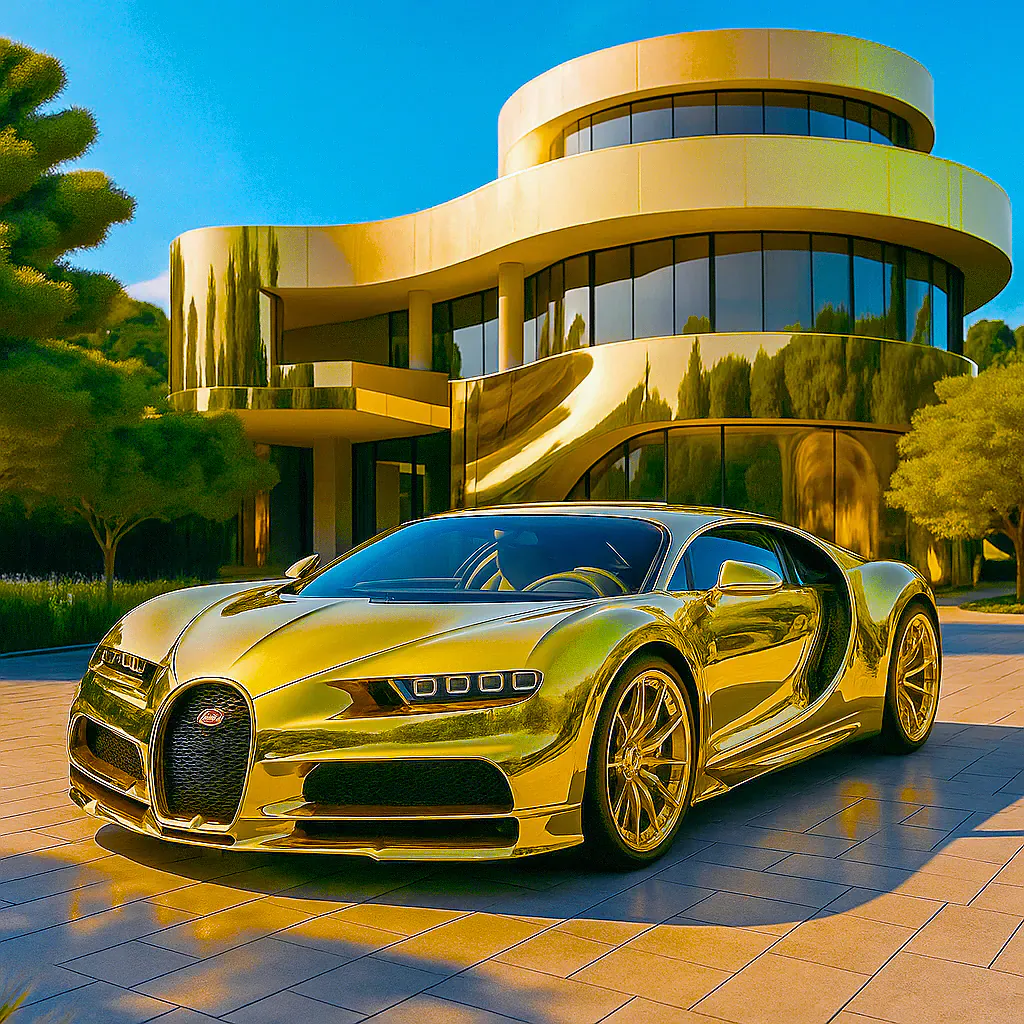 Golden Car and Golden House