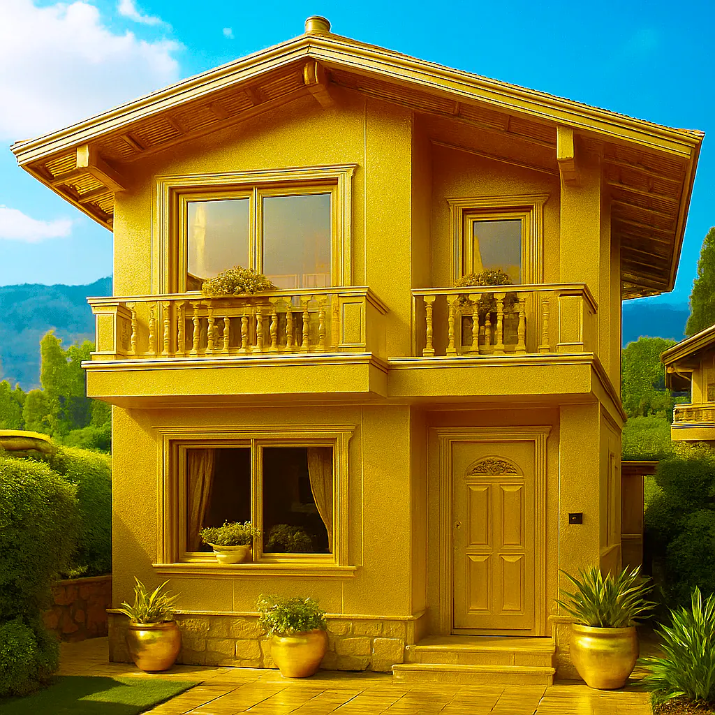 Golden Villa Sunset