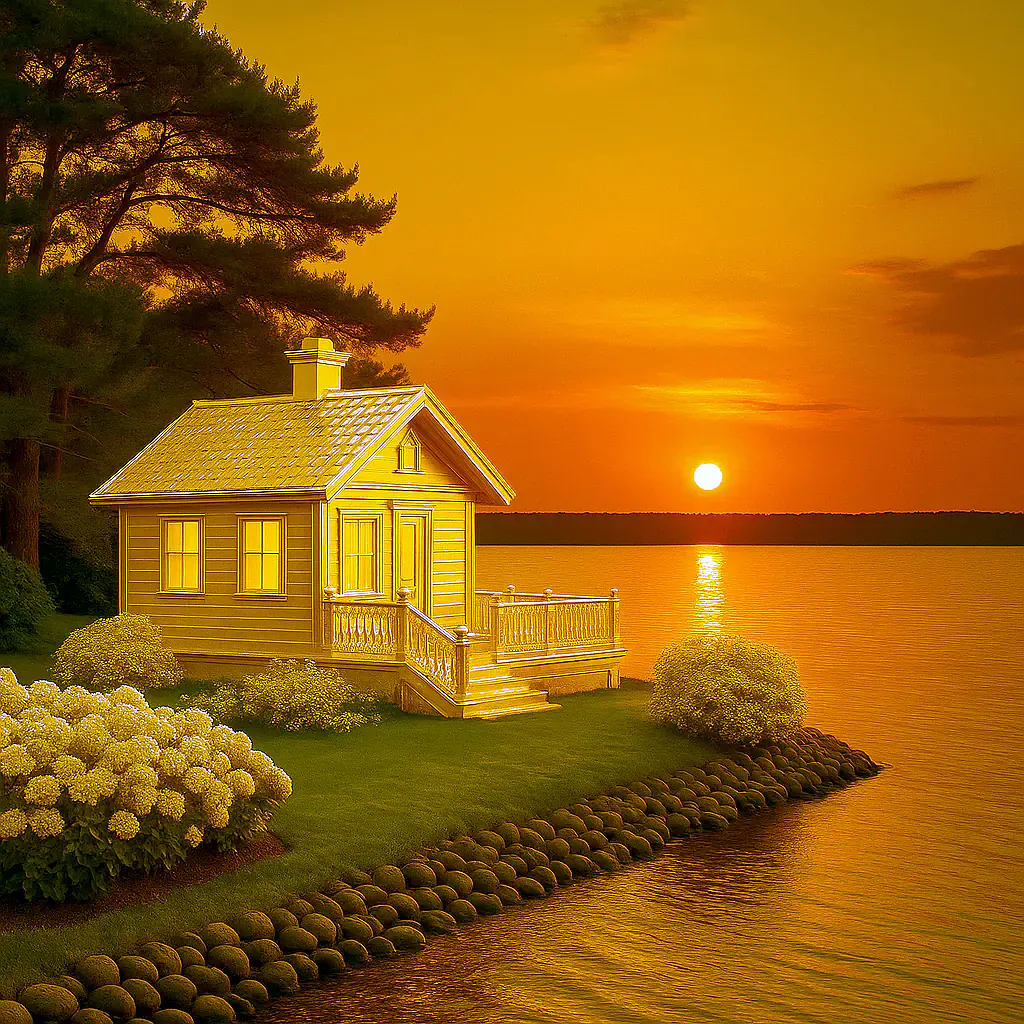 Golden Sunset Cottage