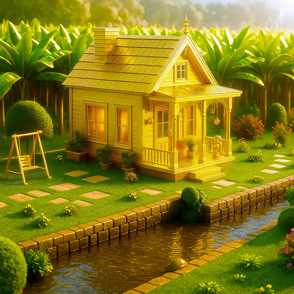 Golden Whimsical Cottage