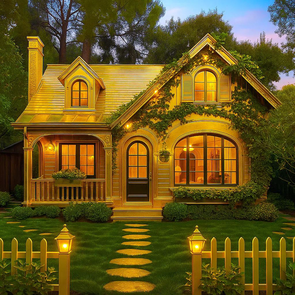 Golden Whimsical Cottage