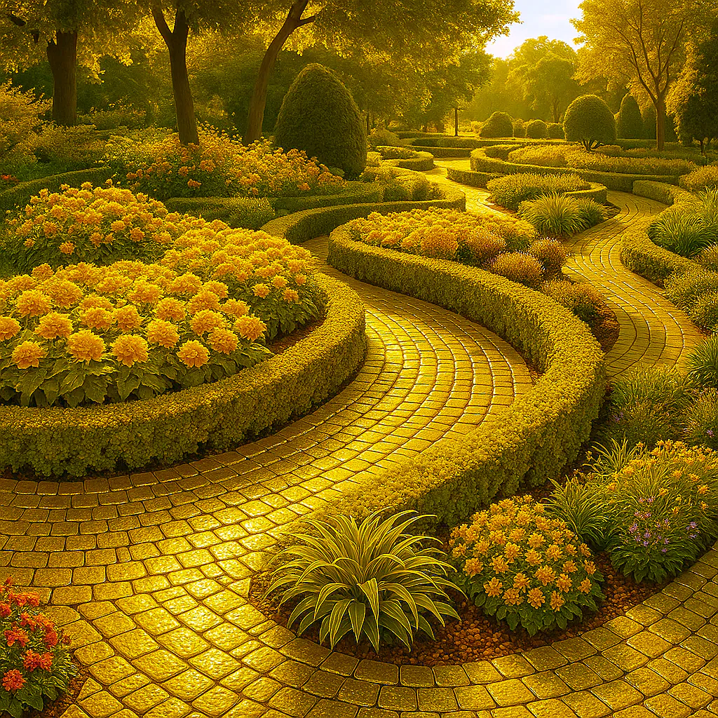 Golden Garden Path