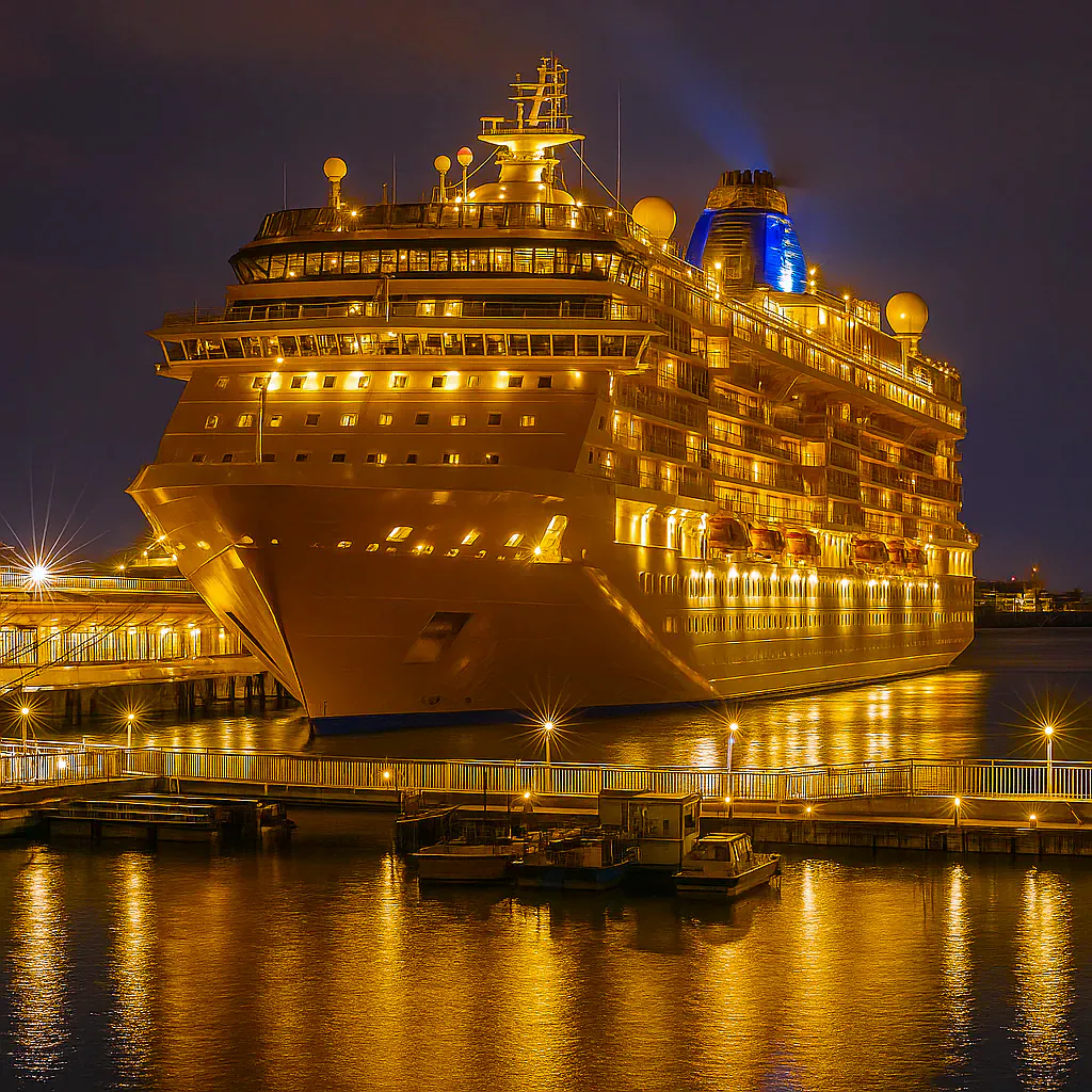 Golden Night Sail
