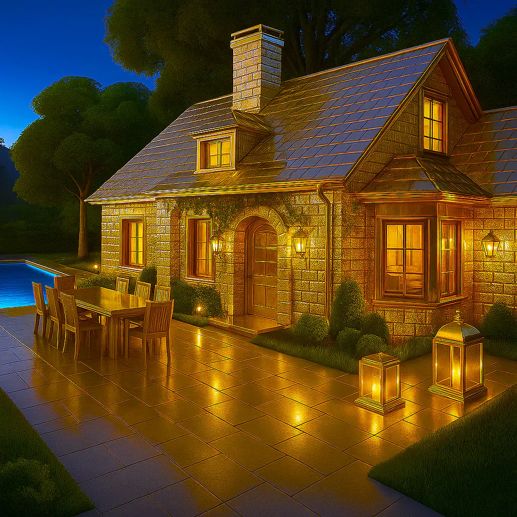 Golden Hour Patio Evening