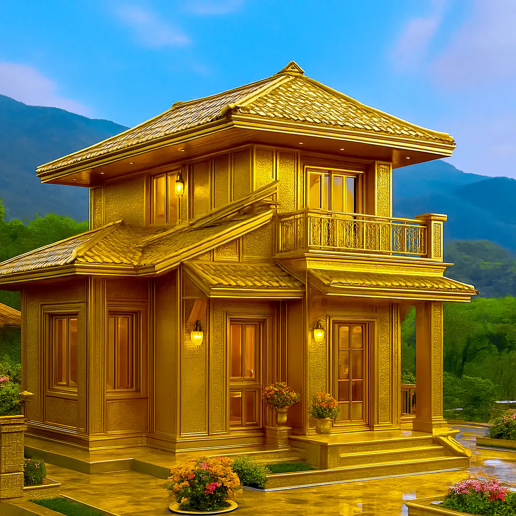 Golden Palace in Fantasy Land